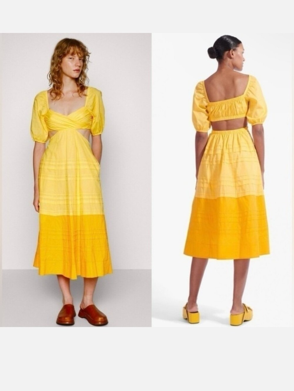 STAUD CARINA 100% Cotton DRESS SIZE S MSRP $425